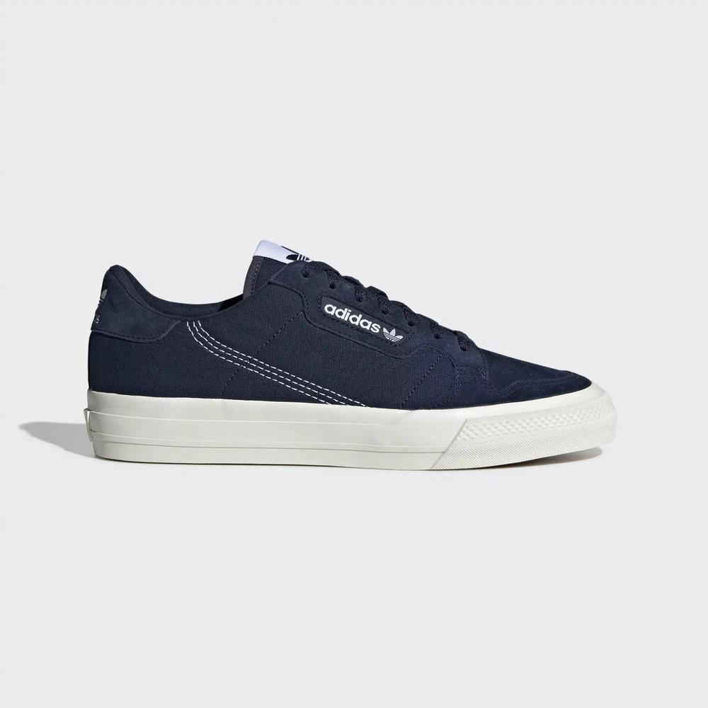 Adidas Continental Vulc Tenis Azules Para Mujer (MX-63049)